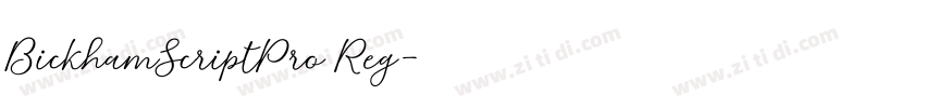 BickhamScriptPro Reg字体转换